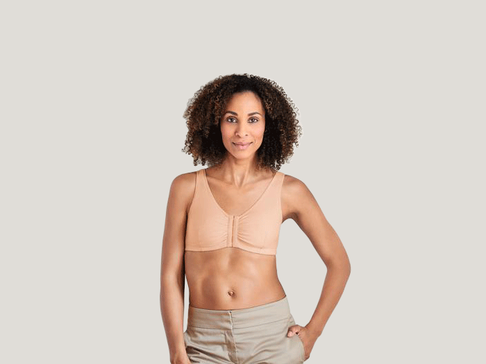 NARCISA Soutien-gorge de mastectomie sans couture pour prothèse mammaire  féminine pour former un soutien-gorge à poche poitrine artificielle, rose  pâle : : Mode
